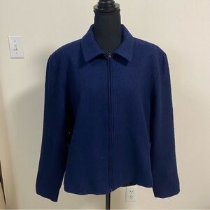 Pendleton Wool Blend Jacket Navy Size 18
